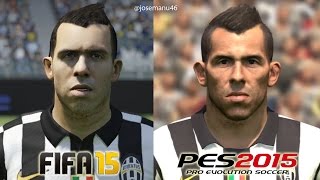 Fifa 15 Vs Pes 2015 Juventus Face Comparison