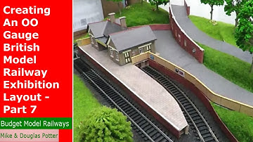 Creating An OO Gauge British Model Railway Exhibition Layout - Part 7 - Cottages & Locos Running