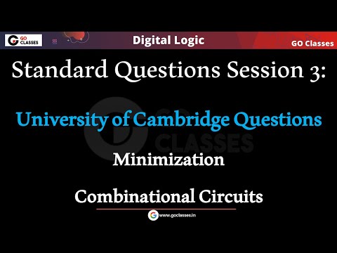 Digital Logic: Standard Questions Session 3 - K-Map, Dummy Variable | GO Classes | Deepak Poonia