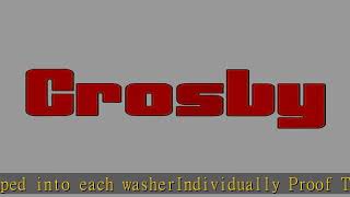 Crosby 1068042 Hr-1000 Heavy Lift Swivel Hoist Ring, 8000 Lb Load, 180 Pivot, 360 Swivel, 1 In B