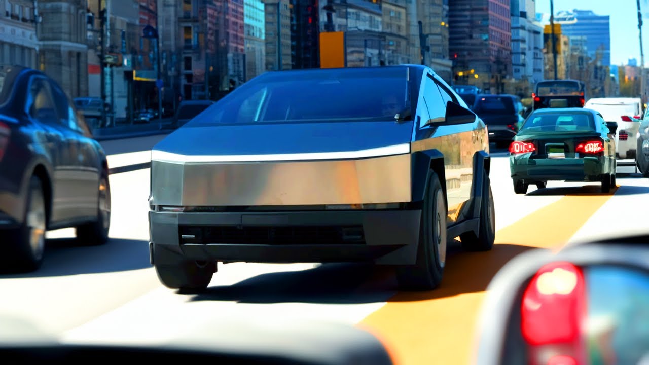 BEST City Car Tesla Cybertruck YouTube