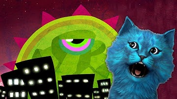 ХИЩНЫЙ СЛИЗЕНЬ УНИЧТОЖАЕТ ВСЁ В ГОРОДЕ #3 Игра про слизь КОТЁНОК ЛАЙК Mutant Blobs Attack