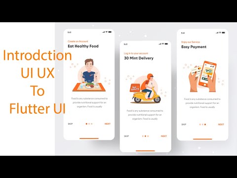 Flutter -  Introduction screen ui ux screen to convent in flutter mobile  iOS & Android app