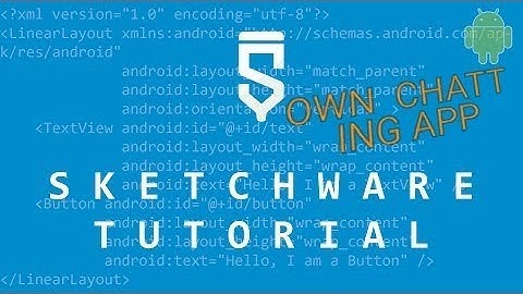 Making a Catting App using Sketchware #1