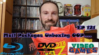 Mail Packages Unboxing OOP Blu Rays DVDs Video Games Episode 121 Movie Haul Pick Ups Mail Call