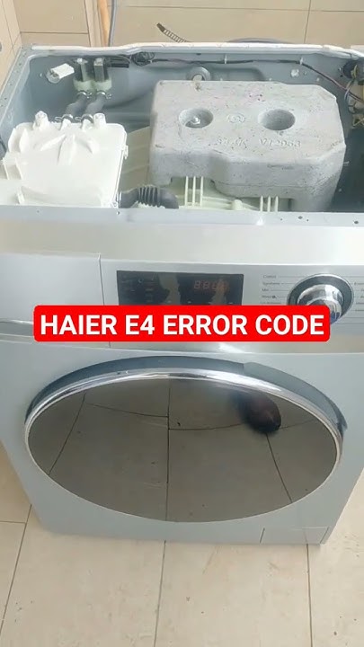 Haier E4 error code explained - YouTube