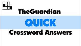 The Guardian Quick Crossword Answers for #15917