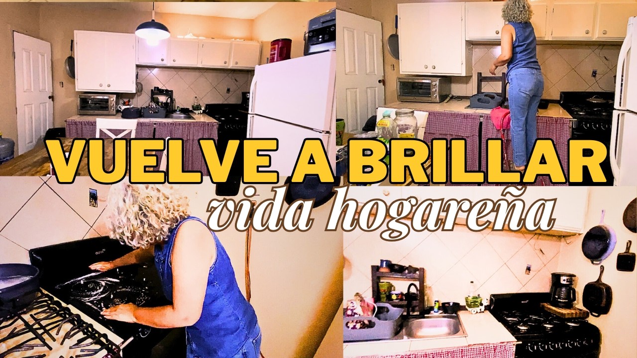 MI cocina Pequeña volvio a brillar✨| /mi rutina cozy /pollo con verduras☺️