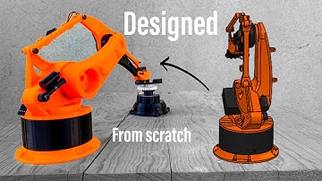 Construí un mini brazo robótico tipo KUKA desde CERO en SOLIDWORKS