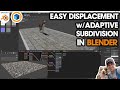 Setting Up DISPLACEMENT MAPS and Nodes in Blender! (Adaptive Subdivision Trick)