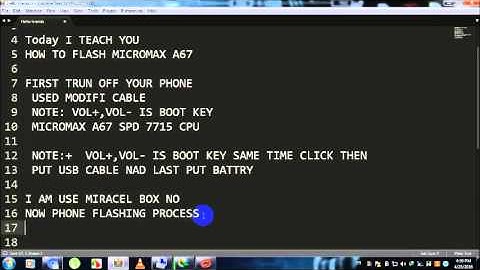 HOW TO FLASH MICROMAX A67