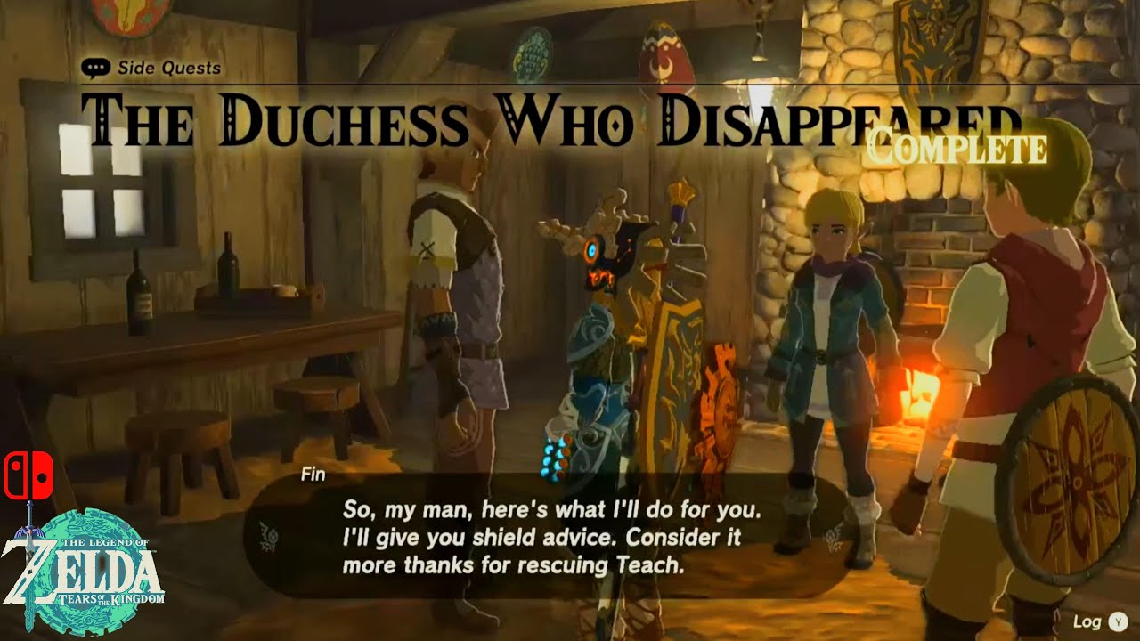 Legend of Zelda TOTK - Side Quests: The Duchess Who Disappeared & Find