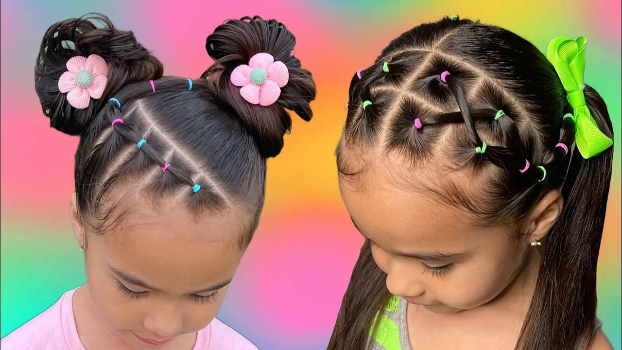 2 PEINADOS SÚPER  BONITOS PARA BEBÉS Y NIÑAS 💞✨