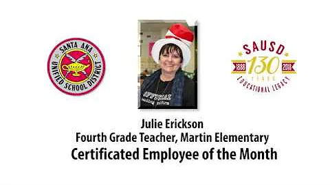 Certificated Employee of the Month - Julie Erickso...