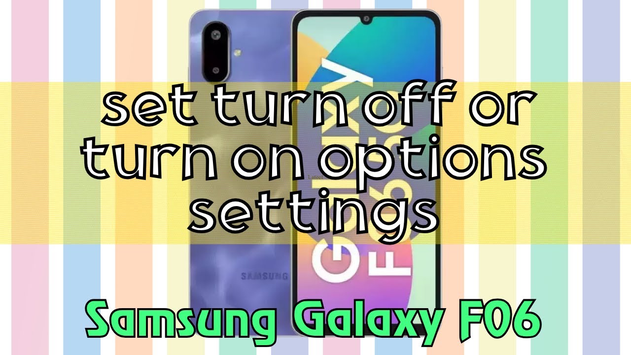 Samsung Galaxy F06 NFC Enable Disable || How to set turn off or turn on ...