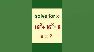 Exponential problem Solving