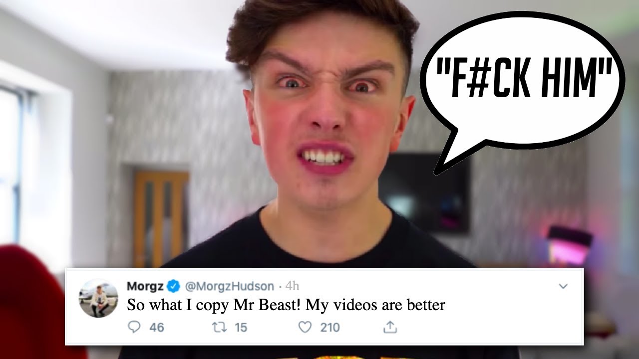 Morgz Reacts To MrBeast Roasting Him (He's Mad) - YouTube