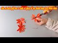 chia sẻ cách gấp hoa 8 cánh và ghép để tạo thành bông hoa thược dược