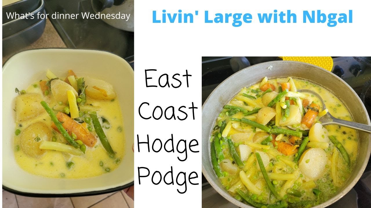 East Coast Hodge Podge Recipe- fresh veggies in cream 