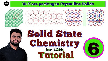 Class-12 || Chemistry ||The Solid State 06 || 3D Close packing of Crystalline Solids and unit cells.