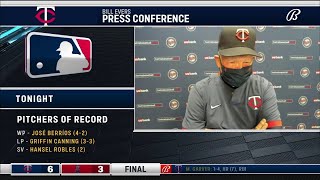 Bill Evers is undefeated as Twins' manager