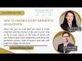 How to Enforce Court Judgments? | GOT A COURT JUDGMENT ORDERING MONIES TO PAID TO YOU? WATCH THIS