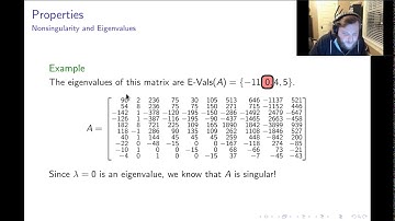 Eigenvalues: Part 2/4 "Properties"