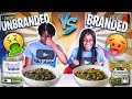 BRANDED VS UNBRANDED FOOD CHALLENGE!!!