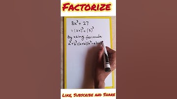 Factorize #grade9 #maths #shorts #vedio #youtube #trending