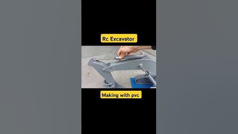 how to make rc Excavator with pvc pipe || #shorts #reels #pvc #excavator #viralvideo