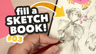 Draw with Me✍🏽💗, The Aesthetic Way to Fill Your Sketchbook