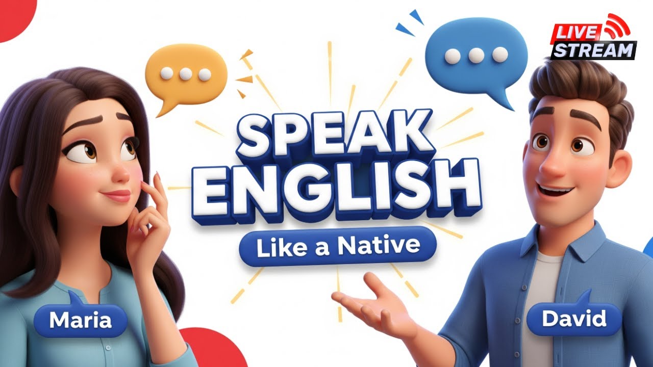 English Conversations for Beginners – LIVE 24/7 Practice for Fluent English