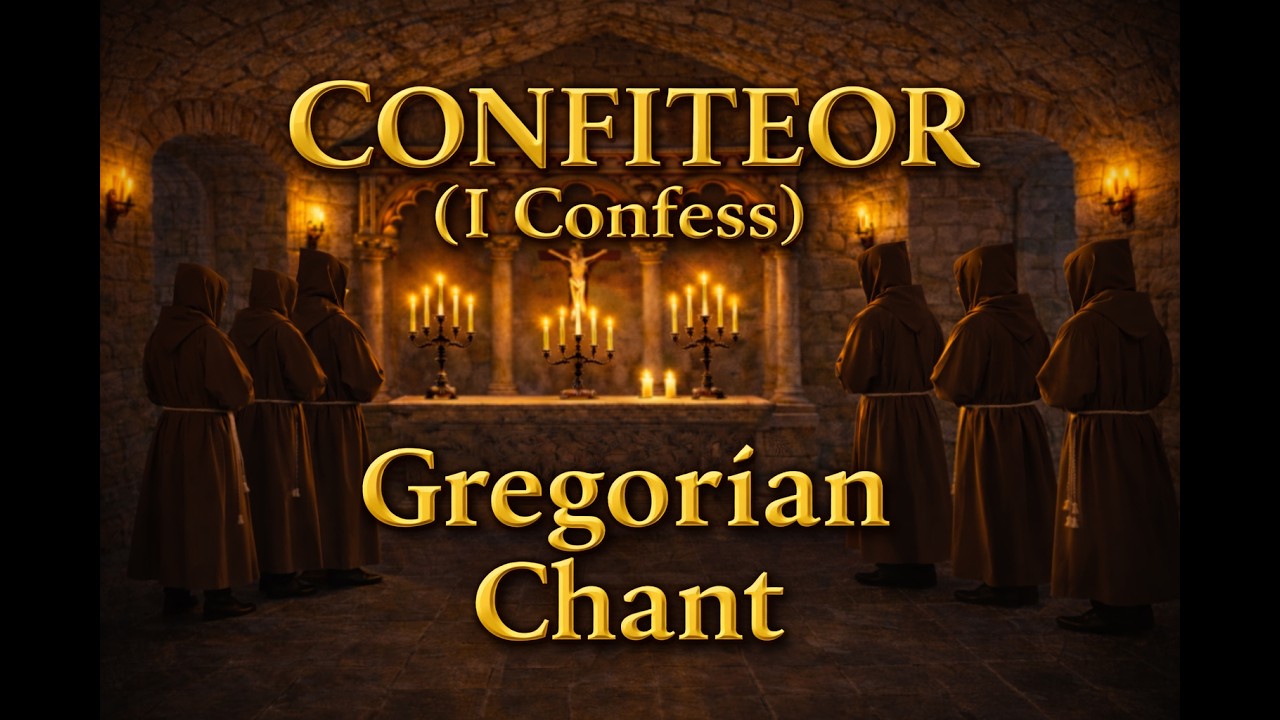 Gregorian Chant – Confiteor (I Confess) 432Hz - Traditional Latin Mass Prayer of Repentance
