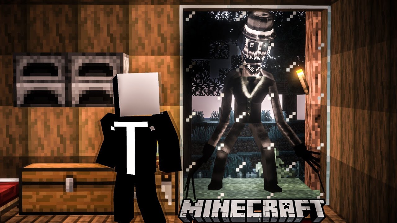 ဦးထုပ်ဆောင်းတဲ့ထူးဆန်းသောရှေးခေတ်လူကြီး (Minecraft The Silhouette Horror Mod)