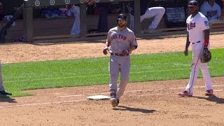 BOS@MIN: Moreland drives in Benintendi with a single