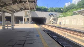 KTX 001호기 용산행 #406 광명역 진입
