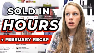 WHAT SOLD FAST + Sales Recap FEBRUARY  Reseller Vlog #33