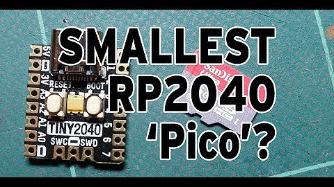 Smallest Pico?  Pimoroni Tiny2040 postage stamp size RP2040  First looks and connecting a screen