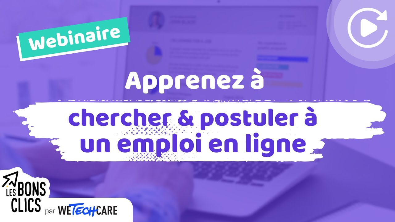 Apprenez à chercher & postuler à un emploi en ligne ⚡ Les Bons Clics ...