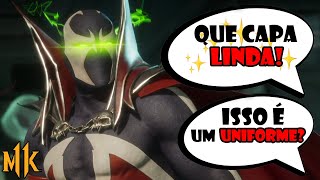 Personagens Falando Do Visual Do Spawn Em Mortal Kombat 11