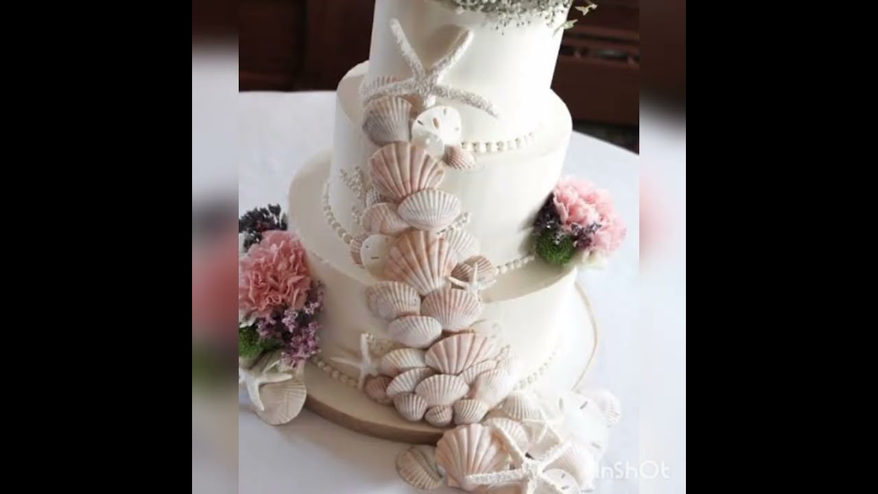 sea shell 🐚 design cake
