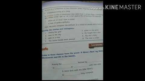 Class:6th Subject: English  Chapter#4 Daffodils (Book work part#1) video #14