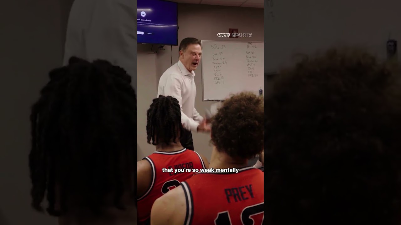 Rick Pitino could have anyone ready to run through a wall 💯 