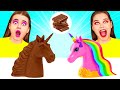 Челлендж. Шоколадная еда vs. Настоящая еда | Смешные розыгрыши от Ideas 4 Fun Challenge