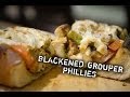 Blackened Grouper Phillies with a Homemade Remoulade Sauce!