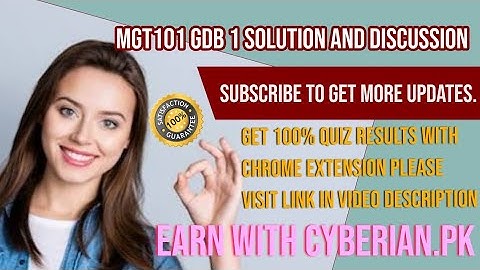 MGT101 GDB 1 SOLUED SPRING 2020