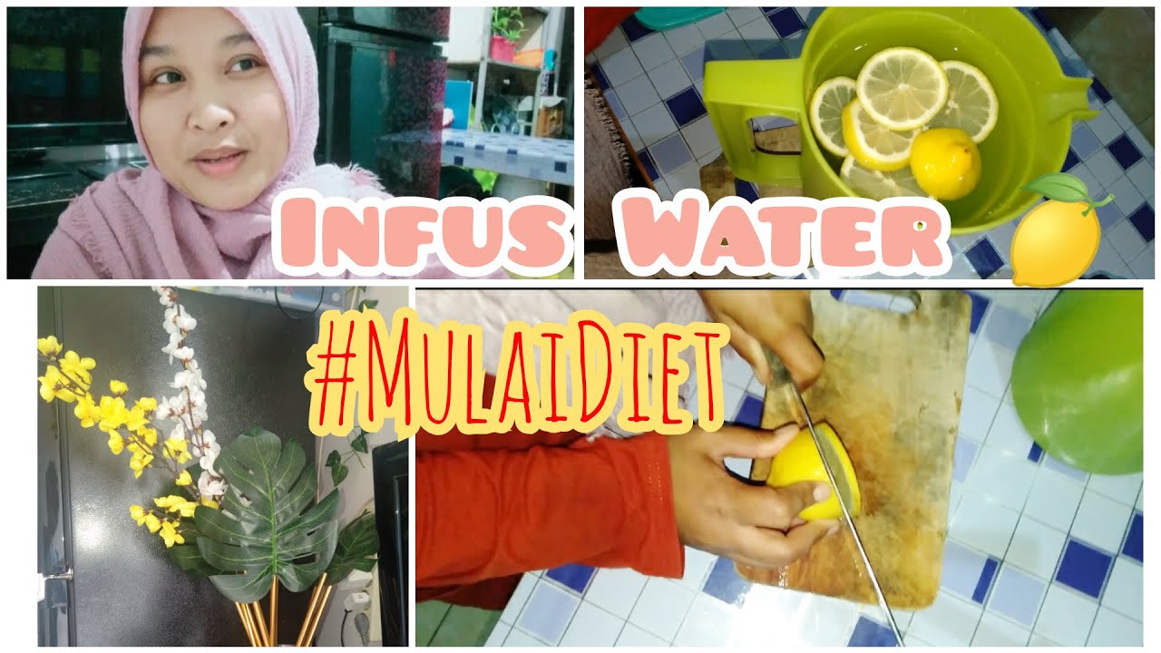 CARA MEMBUAT INFUSED WATER LEMON | TIPS DIET 
