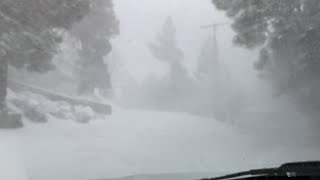 😱Snowing HARD and FAST at Times and Deeper #snow than expected in Big Bear White Out moments 1/3/24