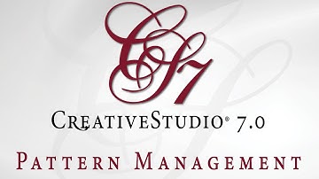 Introducing Pattern Management! CreativeStudio 7.0