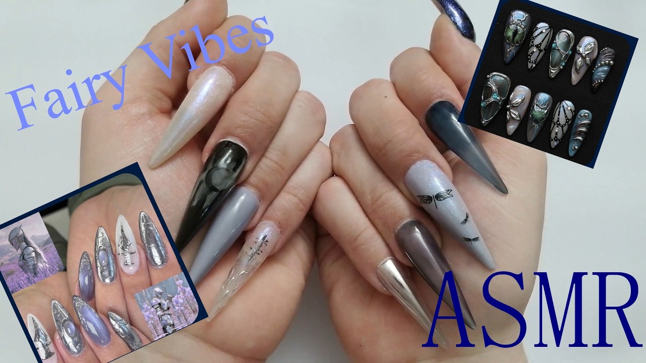 ASMR | Do My Nails With Me | Dark Fairy Vibes | Nail Tapping & Scratching